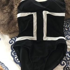 Black white one piece